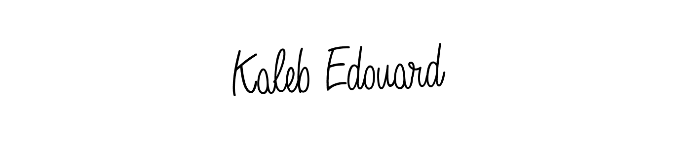 Use a signature maker to create a handwritten signature online. With this signature software, you can design (Angelique-Rose-font-FFP) your own signature for name Kaleb Edouard . Kaleb Edouard  signature style 5 images and pictures png