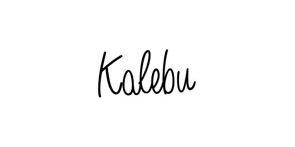 Use a signature maker to create a handwritten signature online. With this signature software, you can design (Angelique-Rose-font-FFP) your own signature for name Kalebu. Kalebu signature style 5 images and pictures png