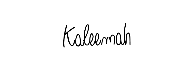 Kaleemah stylish signature style. Best Handwritten Sign (Angelique-Rose-font-FFP) for my name. Handwritten Signature Collection Ideas for my name Kaleemah. Kaleemah signature style 5 images and pictures png