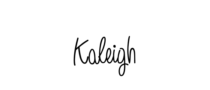 Design your own signature with our free online signature maker. With this signature software, you can create a handwritten (Angelique-Rose-font-FFP) signature for name Kaleigh. Kaleigh signature style 5 images and pictures png