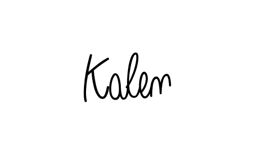 Kalen stylish signature style. Best Handwritten Sign (Angelique-Rose-font-FFP) for my name. Handwritten Signature Collection Ideas for my name Kalen. Kalen signature style 5 images and pictures png