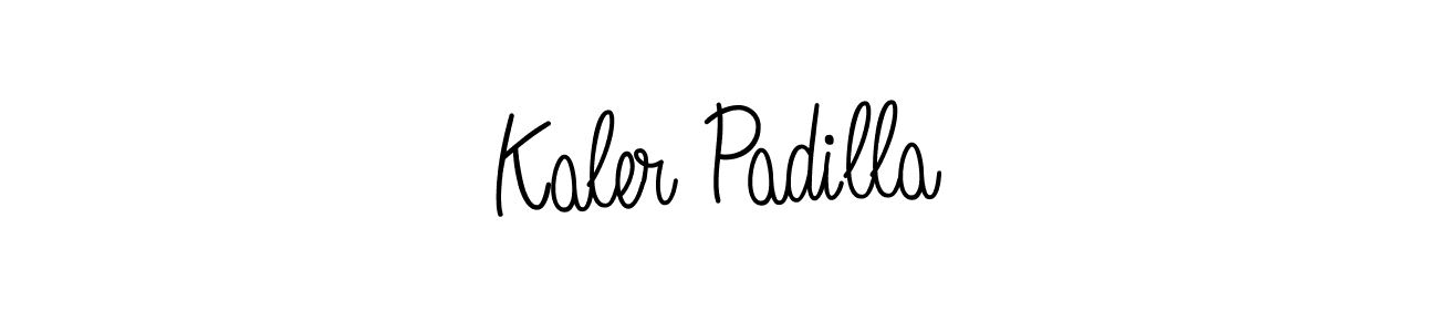 You should practise on your own different ways (Angelique-Rose-font-FFP) to write your name (Kaler Padilla) in signature. don't let someone else do it for you. Kaler Padilla signature style 5 images and pictures png