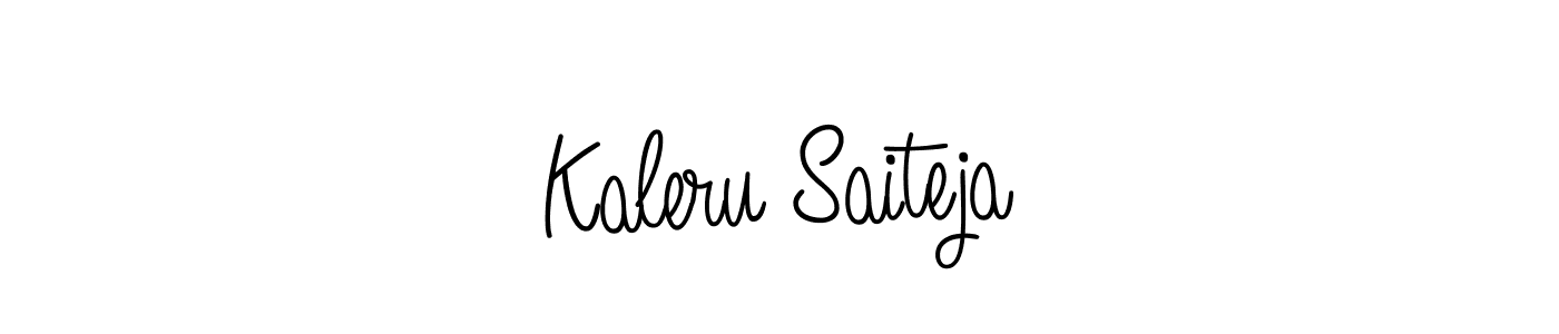 How to make Kaleru Saiteja name signature. Use Angelique-Rose-font-FFP style for creating short signs online. This is the latest handwritten sign. Kaleru Saiteja signature style 5 images and pictures png