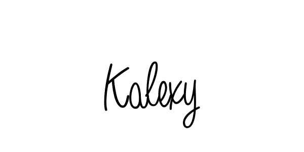 Use a signature maker to create a handwritten signature online. With this signature software, you can design (Angelique-Rose-font-FFP) your own signature for name Kalexy. Kalexy signature style 5 images and pictures png