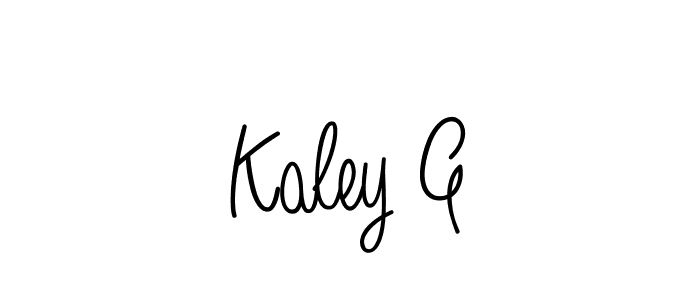 It looks lik you need a new signature style for name Kaley G. Design unique handwritten (Angelique-Rose-font-FFP) signature with our free signature maker in just a few clicks. Kaley G signature style 5 images and pictures png