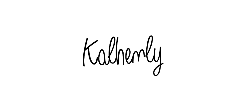 How to Draw Kalhenly signature style? Angelique-Rose-font-FFP is a latest design signature styles for name Kalhenly. Kalhenly signature style 5 images and pictures png