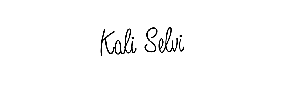 Make a beautiful signature design for name Kali Selvi. With this signature (Angelique-Rose-font-FFP) style, you can create a handwritten signature for free. Kali Selvi signature style 5 images and pictures png