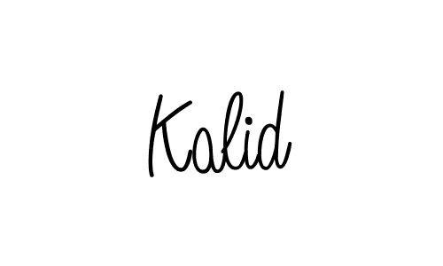 Also we have Kalid name is the best signature style. Create professional handwritten signature collection using Angelique-Rose-font-FFP autograph style. Kalid signature style 5 images and pictures png
