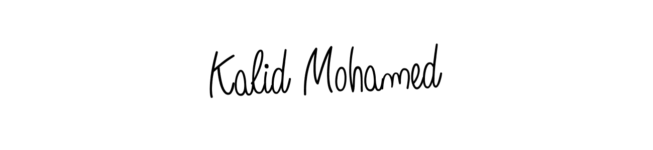 How to make Kalid Mohamed signature? Angelique-Rose-font-FFP is a professional autograph style. Create handwritten signature for Kalid Mohamed name. Kalid Mohamed signature style 5 images and pictures png