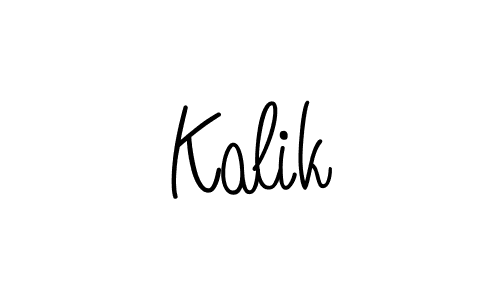 The best way (Angelique-Rose-font-FFP) to make a short signature is to pick only two or three words in your name. The name Kalik include a total of six letters. For converting this name. Kalik signature style 5 images and pictures png