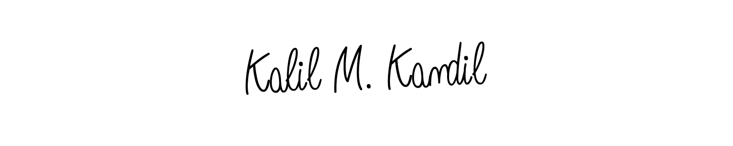 Angelique-Rose-font-FFP is a professional signature style that is perfect for those who want to add a touch of class to their signature. It is also a great choice for those who want to make their signature more unique. Get Kalil M. Kandil name to fancy signature for free. Kalil M. Kandil signature style 5 images and pictures png