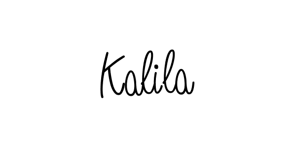 Kalila stylish signature style. Best Handwritten Sign (Angelique-Rose-font-FFP) for my name. Handwritten Signature Collection Ideas for my name Kalila. Kalila signature style 5 images and pictures png