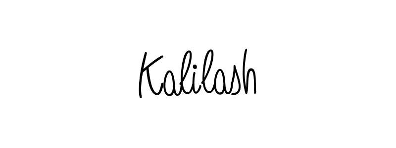 How to make Kalilash name signature. Use Angelique-Rose-font-FFP style for creating short signs online. This is the latest handwritten sign. Kalilash signature style 5 images and pictures png