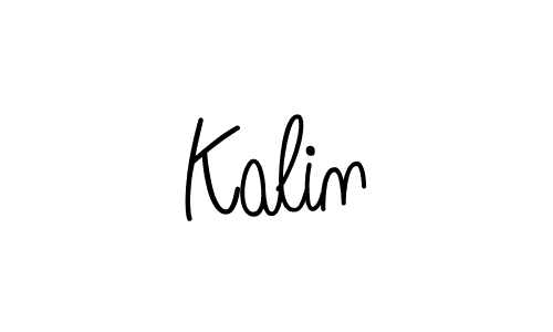 Make a beautiful signature design for name Kalin. With this signature (Angelique-Rose-font-FFP) style, you can create a handwritten signature for free. Kalin signature style 5 images and pictures png