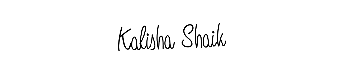 How to make Kalisha Shaik name signature. Use Angelique-Rose-font-FFP style for creating short signs online. This is the latest handwritten sign. Kalisha Shaik signature style 5 images and pictures png