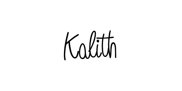 Make a beautiful signature design for name Kalith. With this signature (Angelique-Rose-font-FFP) style, you can create a handwritten signature for free. Kalith signature style 5 images and pictures png