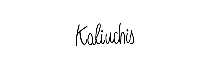Make a beautiful signature design for name Kaliuchis. Use this online signature maker to create a handwritten signature for free. Kaliuchis signature style 5 images and pictures png