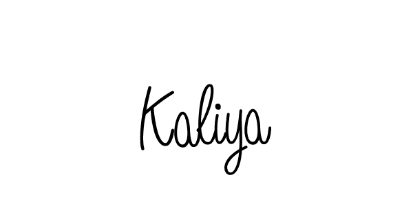 Make a beautiful signature design for name Kaliya. With this signature (Angelique-Rose-font-FFP) style, you can create a handwritten signature for free. Kaliya signature style 5 images and pictures png