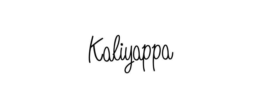 Use a signature maker to create a handwritten signature online. With this signature software, you can design (Angelique-Rose-font-FFP) your own signature for name Kaliyappa. Kaliyappa signature style 5 images and pictures png