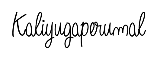 A modern signature idea for name Kaliyugaperumal using Angelique-Rose-font-FFP font. Clean strokes and elegant curves make it stand out instantly. Kaliyugaperumal signature style 5 images and pictures png