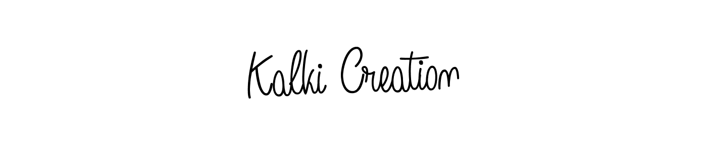 Use a signature maker to create a handwritten signature online. With this signature software, you can design (Angelique-Rose-font-FFP) your own signature for name Kalki Creation. Kalki Creation signature style 5 images and pictures png