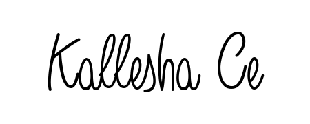Create a beautiful signature design for name Kallesha Ce. With this signature (Angelique-Rose-font-FFP) fonts, you can make a handwritten signature for free. Kallesha Ce signature style 5 images and pictures png