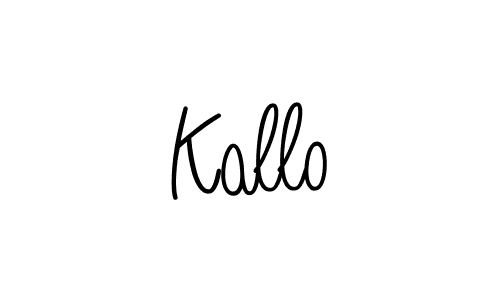 How to make Kallo signature? Angelique-Rose-font-FFP is a professional autograph style. Create handwritten signature for Kallo name. Kallo signature style 5 images and pictures png