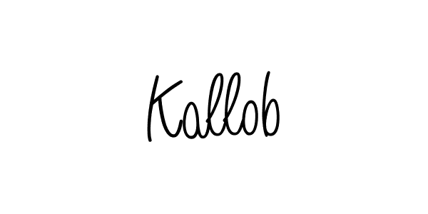 The best way (Angelique-Rose-font-FFP) to make a short signature is to pick only two or three words in your name. The name Kallob include a total of six letters. For converting this name. Kallob signature style 5 images and pictures png