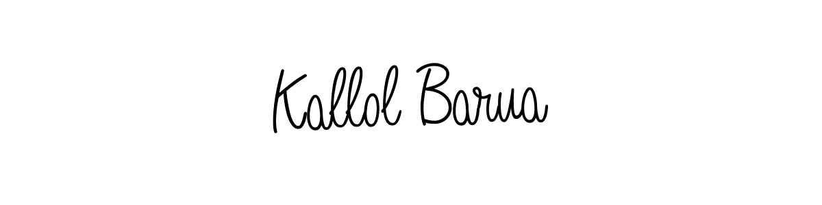Make a beautiful signature design for name Kallol Barua. With this signature (Angelique-Rose-font-FFP) style, you can create a handwritten signature for free. Kallol Barua signature style 5 images and pictures png