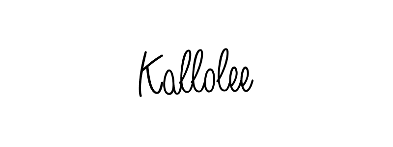 How to Draw Kallolee signature style? Angelique-Rose-font-FFP is a latest design signature styles for name Kallolee. Kallolee signature style 5 images and pictures png