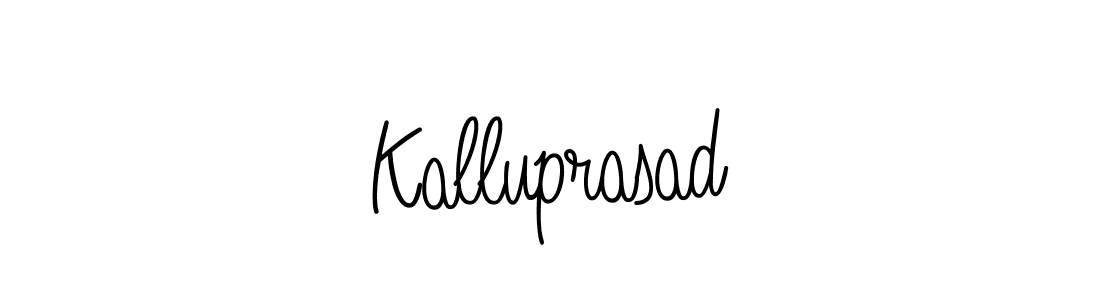 Also we have Kalluprasad name is the best signature style. Create professional handwritten signature collection using Angelique-Rose-font-FFP autograph style. Kalluprasad signature style 5 images and pictures png
