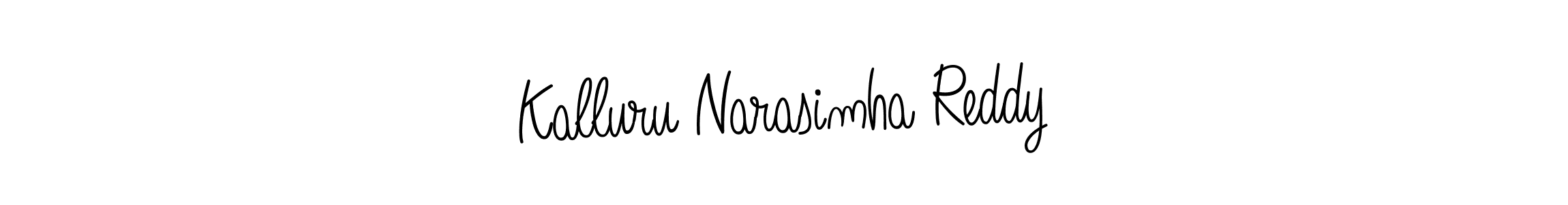 Create a beautiful signature design for name Kalluru Narasimha Reddy. With this signature (Angelique-Rose-font-FFP) fonts, you can make a handwritten signature for free. Kalluru Narasimha Reddy signature style 5 images and pictures png