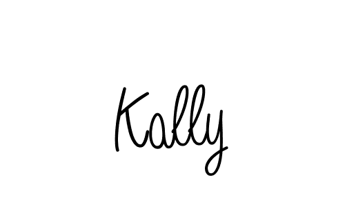 Kally stylish signature style. Best Handwritten Sign (Angelique-Rose-font-FFP) for my name. Handwritten Signature Collection Ideas for my name Kally. Kally signature style 5 images and pictures png