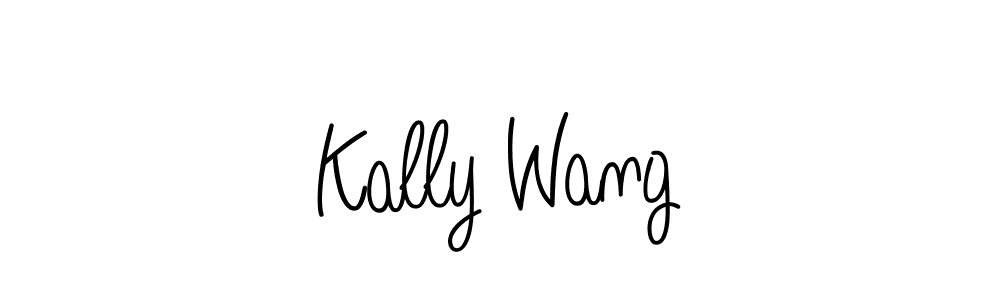 Create a beautiful signature design for name Kally Wang. With this signature (Angelique-Rose-font-FFP) fonts, you can make a handwritten signature for free. Kally Wang signature style 5 images and pictures png