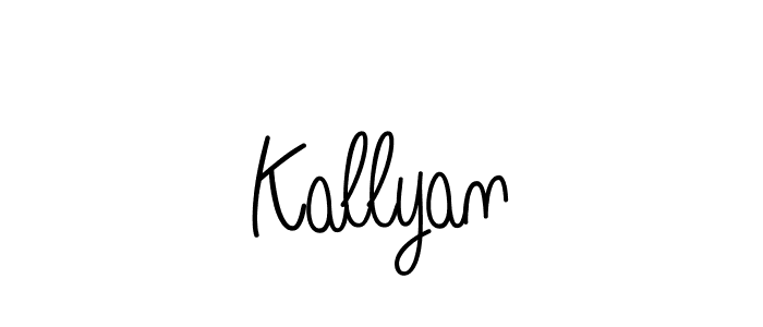 Design your own signature with our free online signature maker. With this signature software, you can create a handwritten (Angelique-Rose-font-FFP) signature for name Kallyan. Kallyan signature style 5 images and pictures png