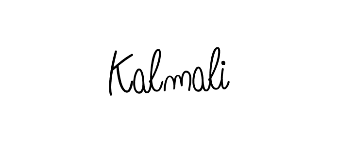 You should practise on your own different ways (Angelique-Rose-font-FFP) to write your name (Kalmali) in signature. don't let someone else do it for you. Kalmali signature style 5 images and pictures png