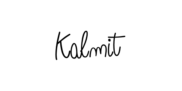 Create a beautiful signature design for name Kalmit. With this signature (Angelique-Rose-font-FFP) fonts, you can make a handwritten signature for free. Kalmit signature style 5 images and pictures png