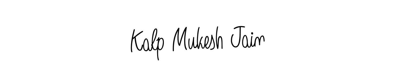 How to make Kalp Mukesh Jain signature? Angelique-Rose-font-FFP is a professional autograph style. Create handwritten signature for Kalp Mukesh Jain name. Kalp Mukesh Jain signature style 5 images and pictures png