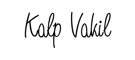 Practice writing Kalp Vakil with the flow of Angelique-Rose-font-FFP lettering. A fantastic source of inspiration for developing your personal signature style. Kalp Vakil signature style 5 images and pictures png