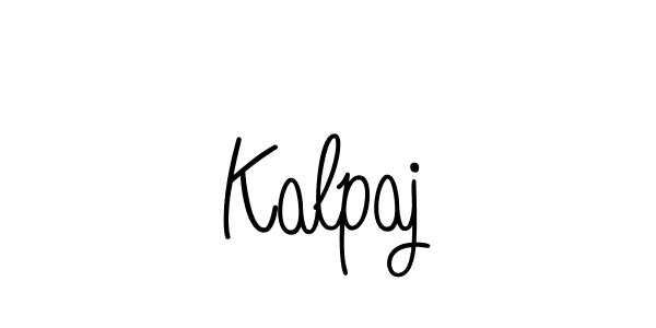 How to make Kalpaj name signature. Use Angelique-Rose-font-FFP style for creating short signs online. This is the latest handwritten sign. Kalpaj signature style 5 images and pictures png