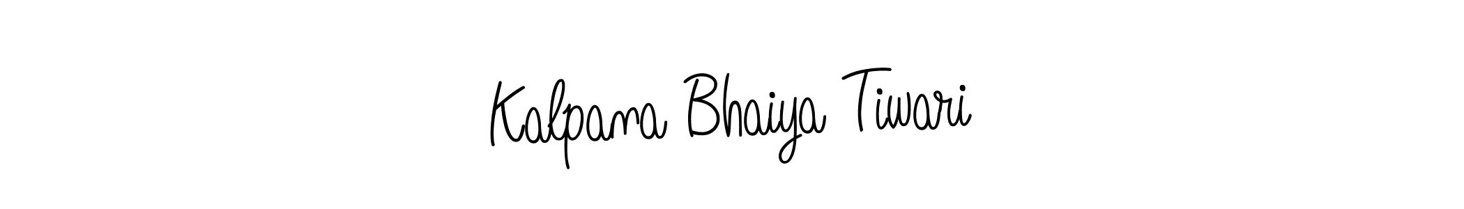 The best way (Angelique-Rose-font-FFP) to make a short signature is to pick only two or three words in your name. The name Kalpana Bhaiya Tiwari include a total of six letters. For converting this name. Kalpana Bhaiya Tiwari signature style 5 images and pictures png