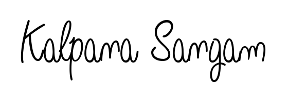 Discover how Kalpana Sangam looks in an executive cursive font (Angelique-Rose-font-FFP). Perfect for legal documents, invoices, and certificates. Kalpana Sangam signature style 5 images and pictures png