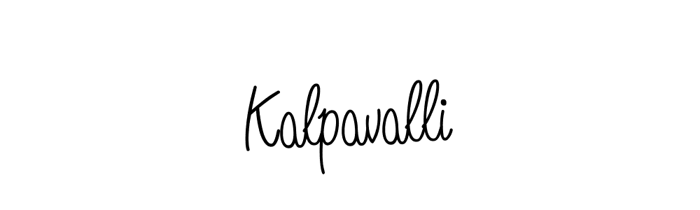 How to make Kalpavalli name signature. Use Angelique-Rose-font-FFP style for creating short signs online. This is the latest handwritten sign. Kalpavalli signature style 5 images and pictures png