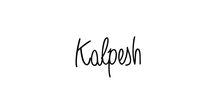 Create a beautiful signature design for name Kalpesh. With this signature (Angelique-Rose-font-FFP) fonts, you can make a handwritten signature for free. Kalpesh signature style 5 images and pictures png