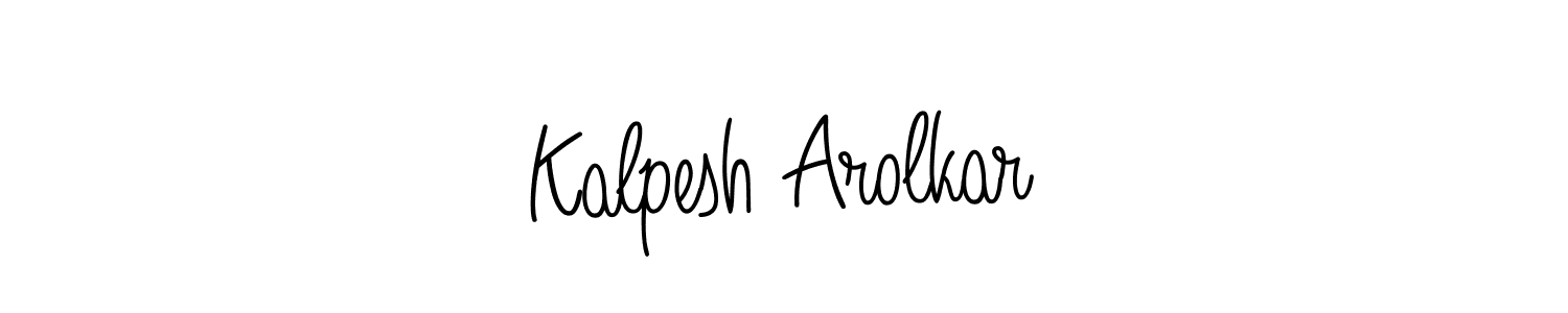 How to Draw Kalpesh Arolkar signature style? Angelique-Rose-font-FFP is a latest design signature styles for name Kalpesh Arolkar. Kalpesh Arolkar signature style 5 images and pictures png