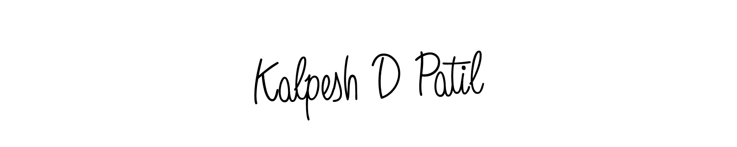 Make a short Kalpesh D Patil signature style. Manage your documents anywhere anytime using Angelique-Rose-font-FFP. Create and add eSignatures, submit forms, share and send files easily. Kalpesh D Patil signature style 5 images and pictures png
