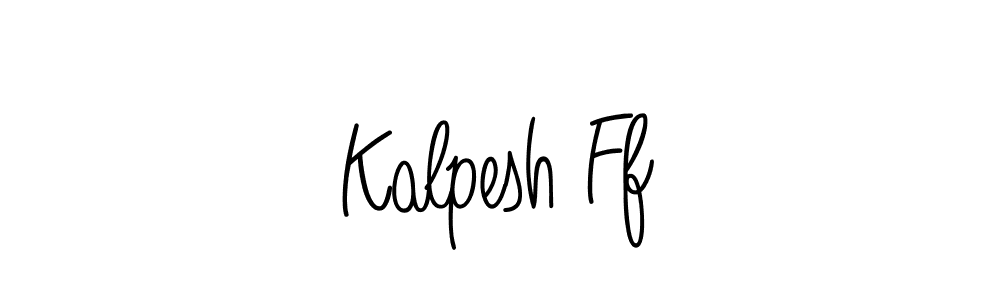 The best way (Angelique-Rose-font-FFP) to make a short signature is to pick only two or three words in your name. The name Kalpesh Ff include a total of six letters. For converting this name. Kalpesh Ff signature style 5 images and pictures png