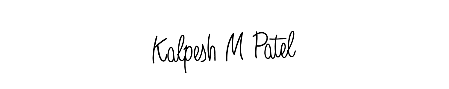 How to make Kalpesh M Patel signature? Angelique-Rose-font-FFP is a professional autograph style. Create handwritten signature for Kalpesh M Patel name. Kalpesh M Patel signature style 5 images and pictures png
