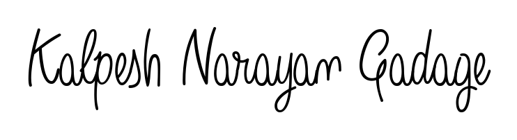 A dynamic signature style for Kalpesh Narayan Gadage using Angelique-Rose-font-FFP script. Designed to look authentic, handwritten, and professional. Kalpesh Narayan Gadage signature style 5 images and pictures png