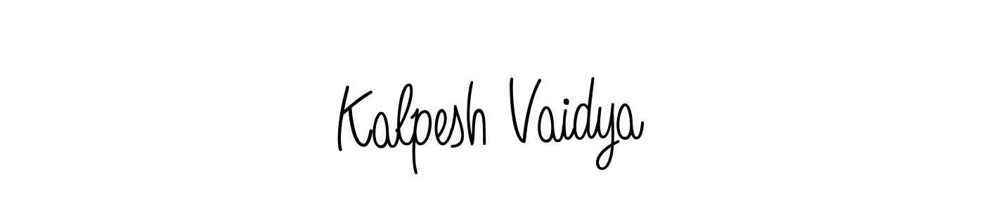 Also we have Kalpesh Vaidya name is the best signature style. Create professional handwritten signature collection using Angelique-Rose-font-FFP autograph style. Kalpesh Vaidya signature style 5 images and pictures png